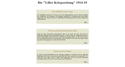 Desktop Screenshot of kriegszeitung.de